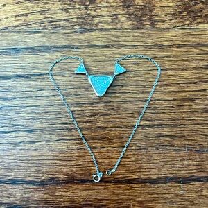 Silver glittery anklet